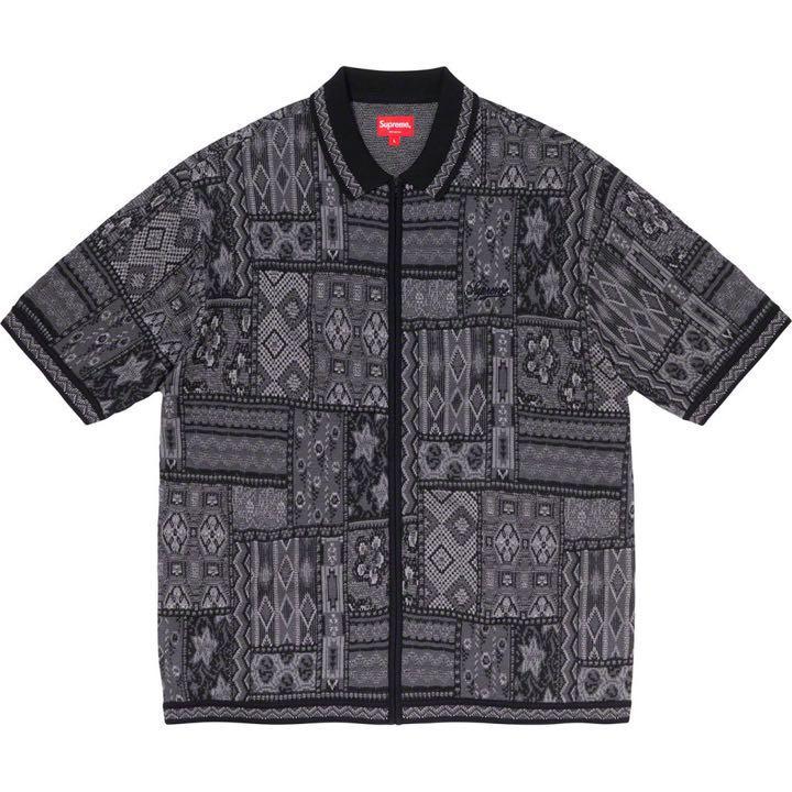 Supreme（シュプリーム） Supreme Patchwork Knit Zip Up Polo ニット