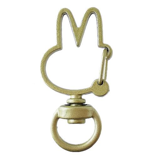 ウサギ型 ナスカン カラフル 金具 全16色 10個 推し活 推しカラー