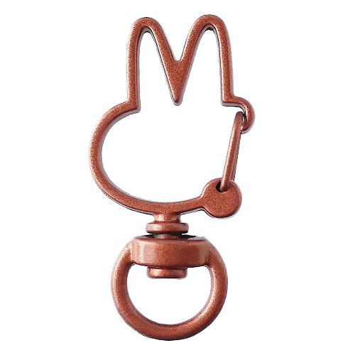 ウサギ型 ナスカン カラフル 金具 全16色 10個 推し活 推しカラー