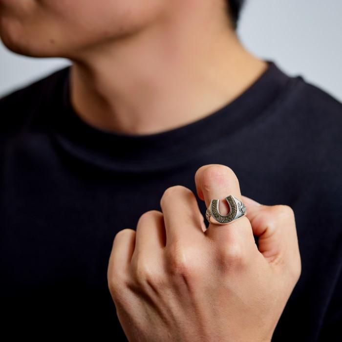 シルバー 925 リング 指輪 ココペリ ゴールド 馬蹄 ホースシュー