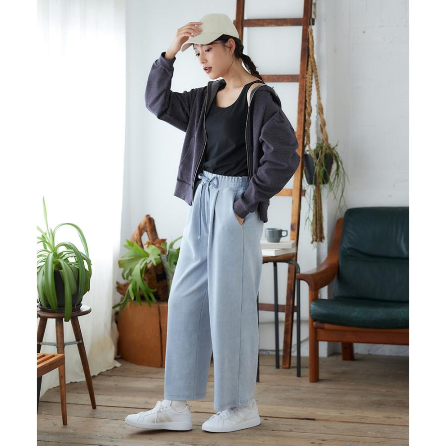 GUNZE（グンゼ） パーカー レディース 綿混 ツイード調 秋 冬 おしゃれ