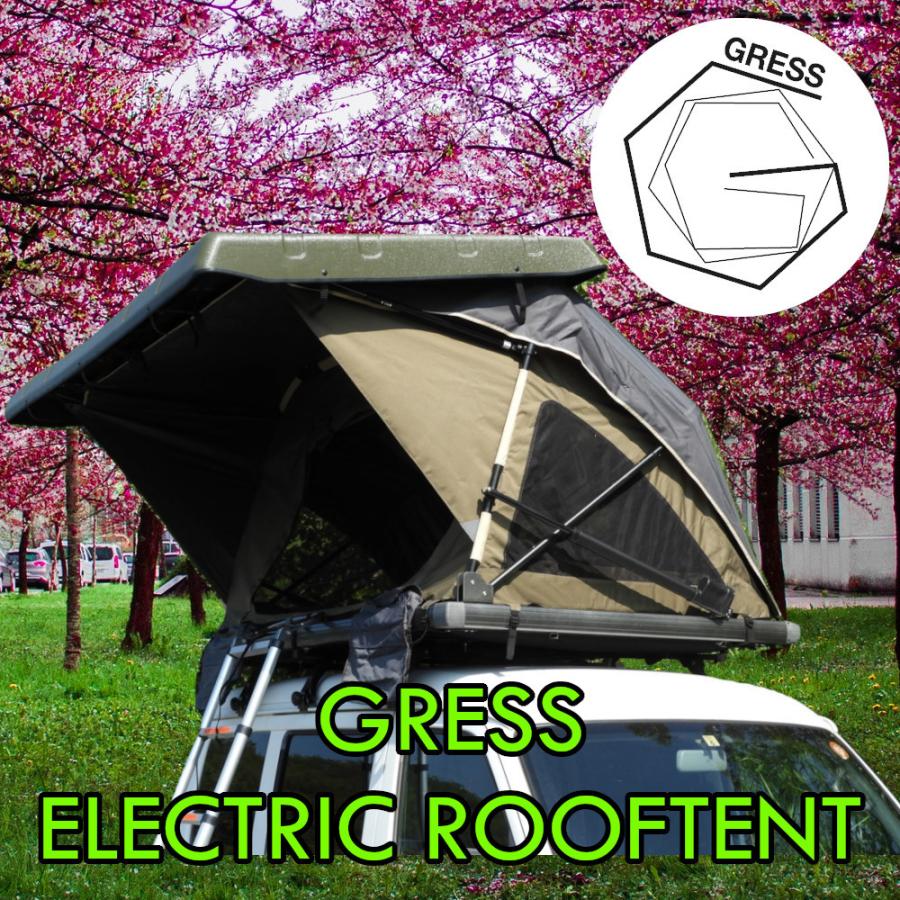 GRESS グレス ルーフテント 電動開閉 リモコン キャンプ アウトドア