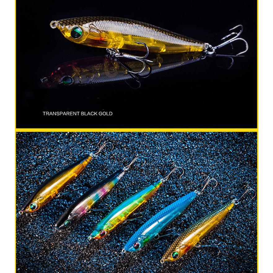 ルアー 標準装備 シンキングペンシル クリア 透明 サーフ シーバス