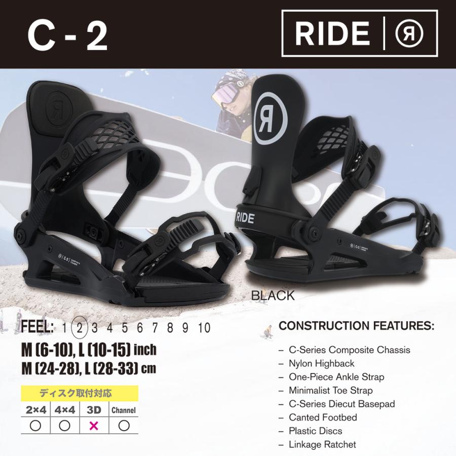 RIDE（ライド） スノーボード RIDE AGENDA & C2 ビンディング 2点