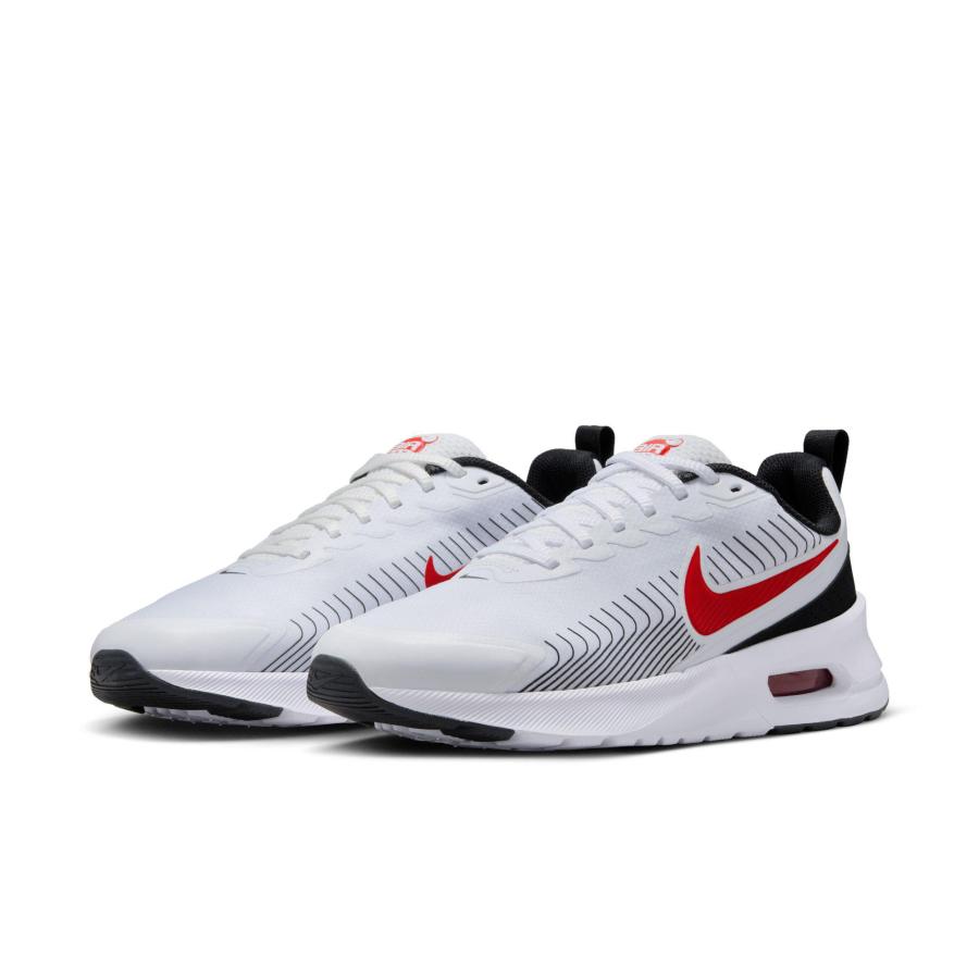 NIKE（ナイキ） エア マックス NUAXIS WHITE/UNIVERSITY RED-BLACK