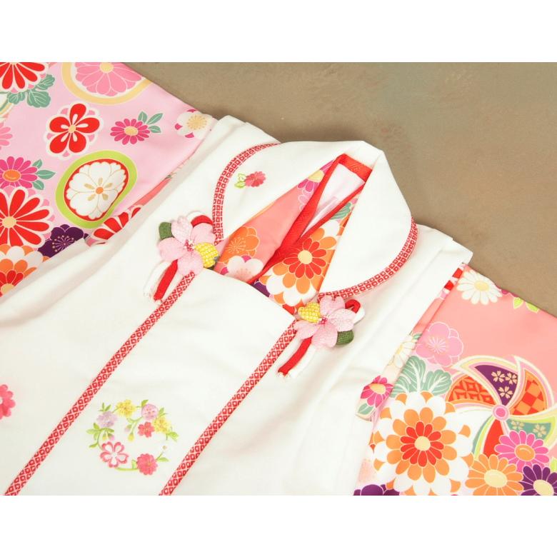 京美 七五三 着物 3歳 女の子 被布セット 京都花ひめブランド 華風車