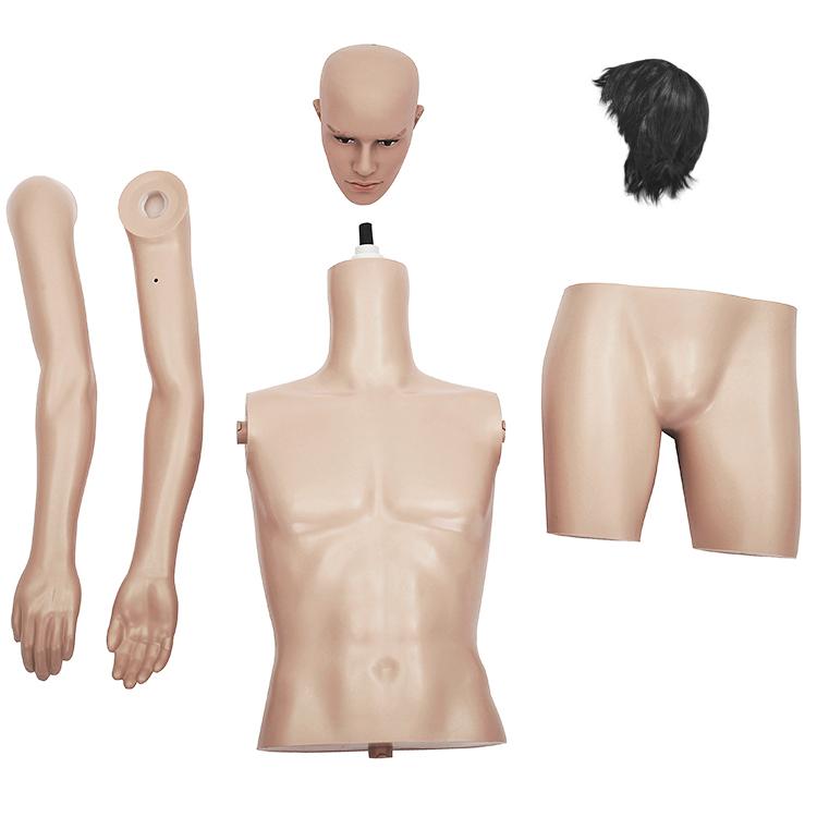 ひざ上トルソー メンズ 高さ115cm 【Y体】 B98×W76×H94cm 男性用