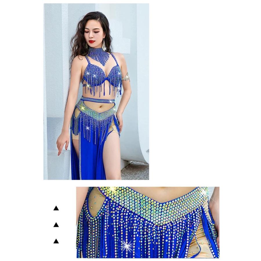 高級ベリーダンス衣装 3点セット｜限定生産・豪華ステージコスチューム