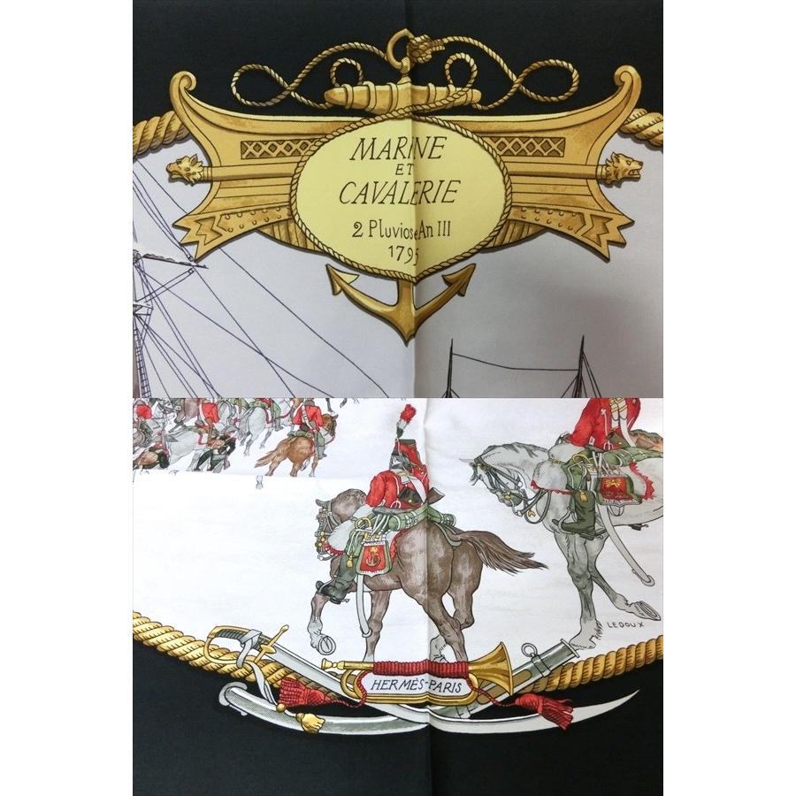 HERMES（エルメス） スカーフ シルクスカーフ 海と騎兵隊 MARINE ET