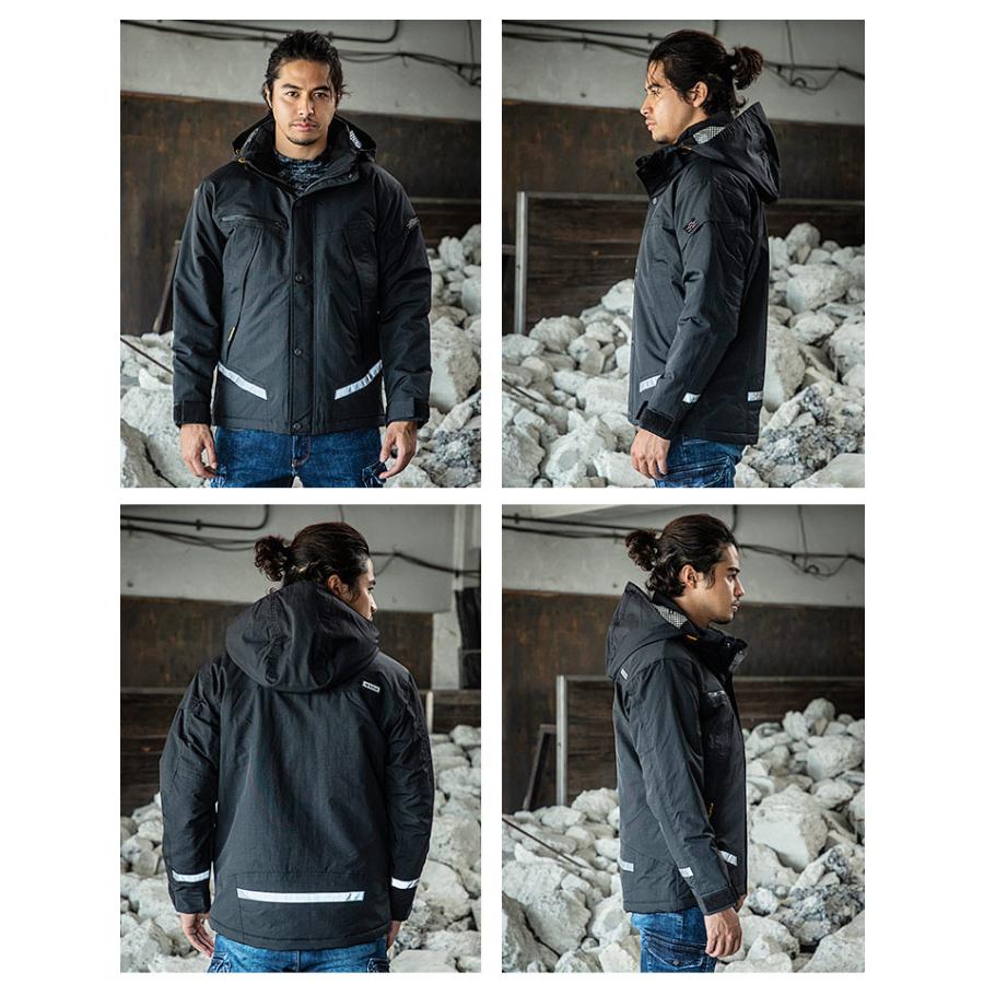 BURTLE（バートル） 防寒着 防水防寒ジャケット 大型フード付き 7610