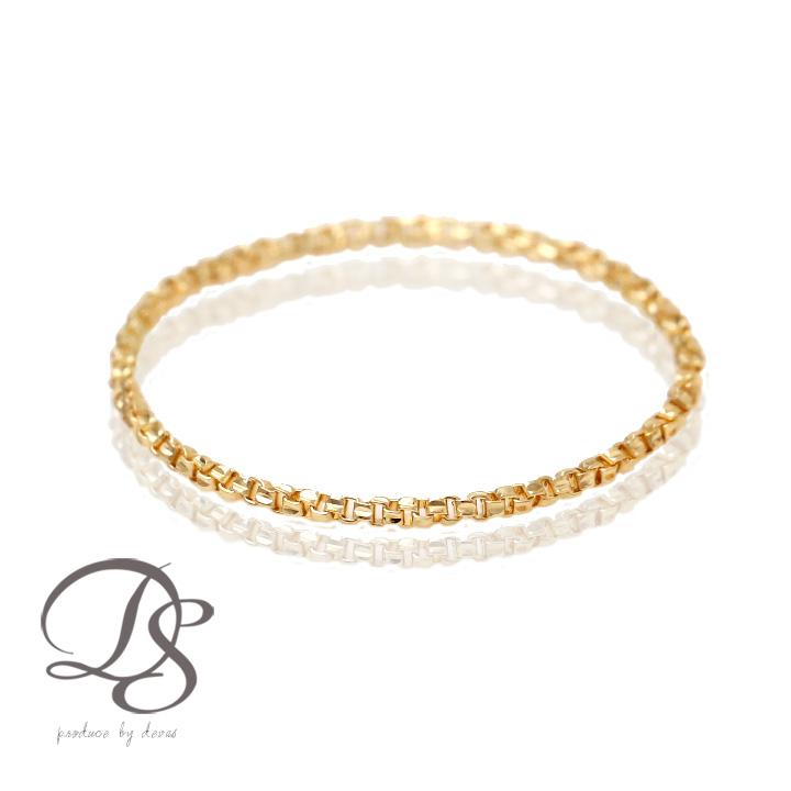 DEVAS 18金 リング k18 ピンキーリング k18リング チェーンリング