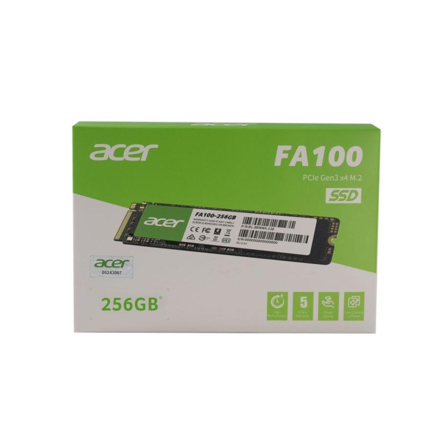 acer（エイサー） 送料無料 Acer FA100-256GB PCIe Gen3x4 NVMe1.4 M.2