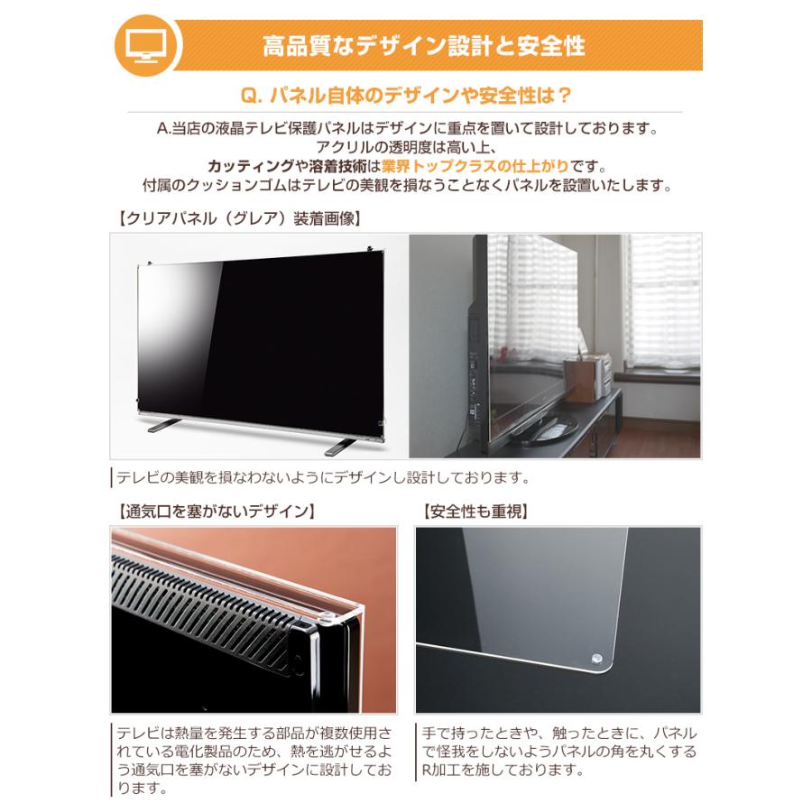 テレビ保護パネル 32型 32インチ クリアパネル テレビガード テレビ