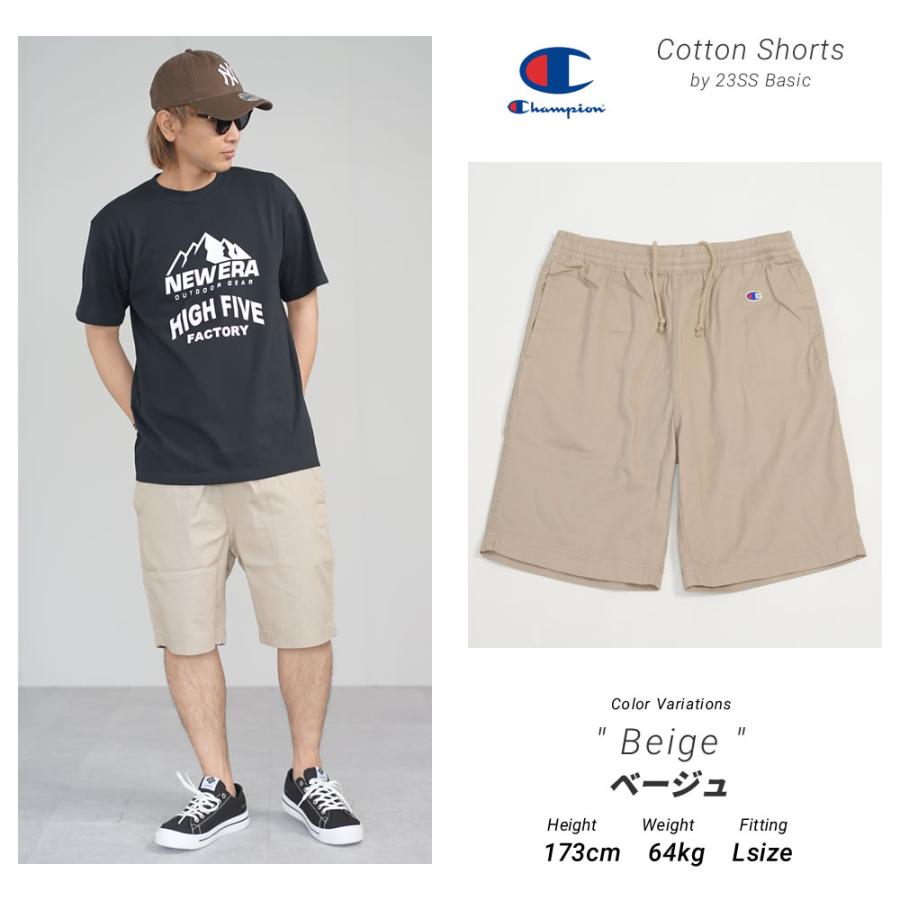 Champion（チャンピオン） ハーフパンツ メンズ コットンツイル ワイド