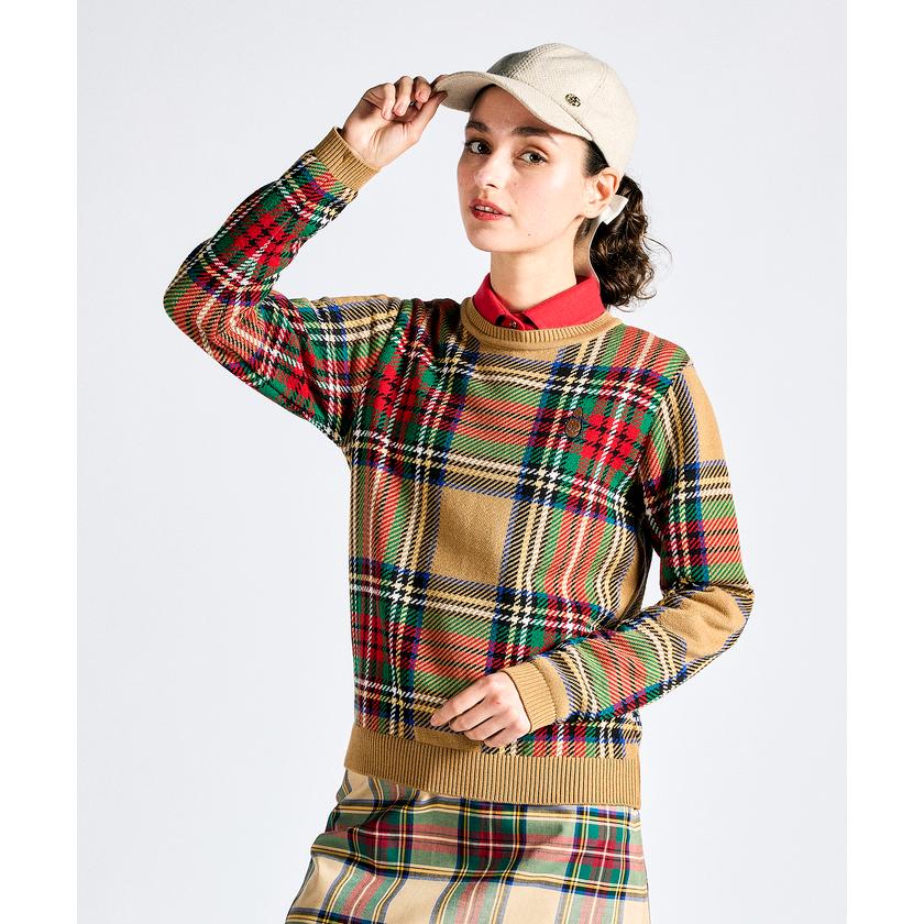 Munsingwear（マンシングウェア） 公式 チェック柄 クルーネック