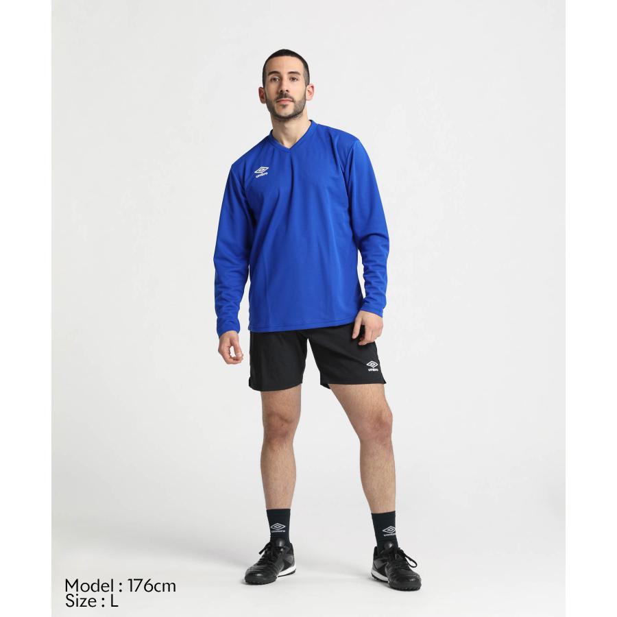 umbro（アンブロ） 公式 ワンポイント 長袖ゲームシャツ メンズ 吸汗速