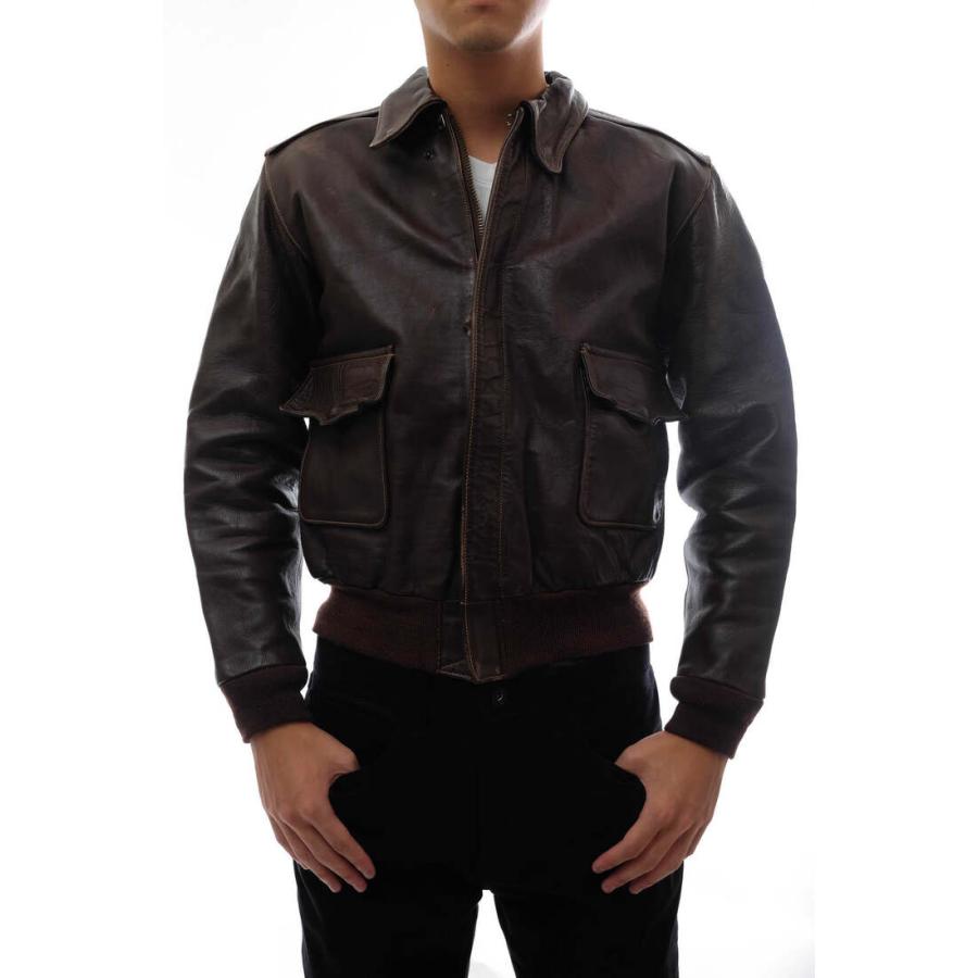 EVISU（エヴィス） フライトジャケット 馬革 ホースハイド リブ A-2