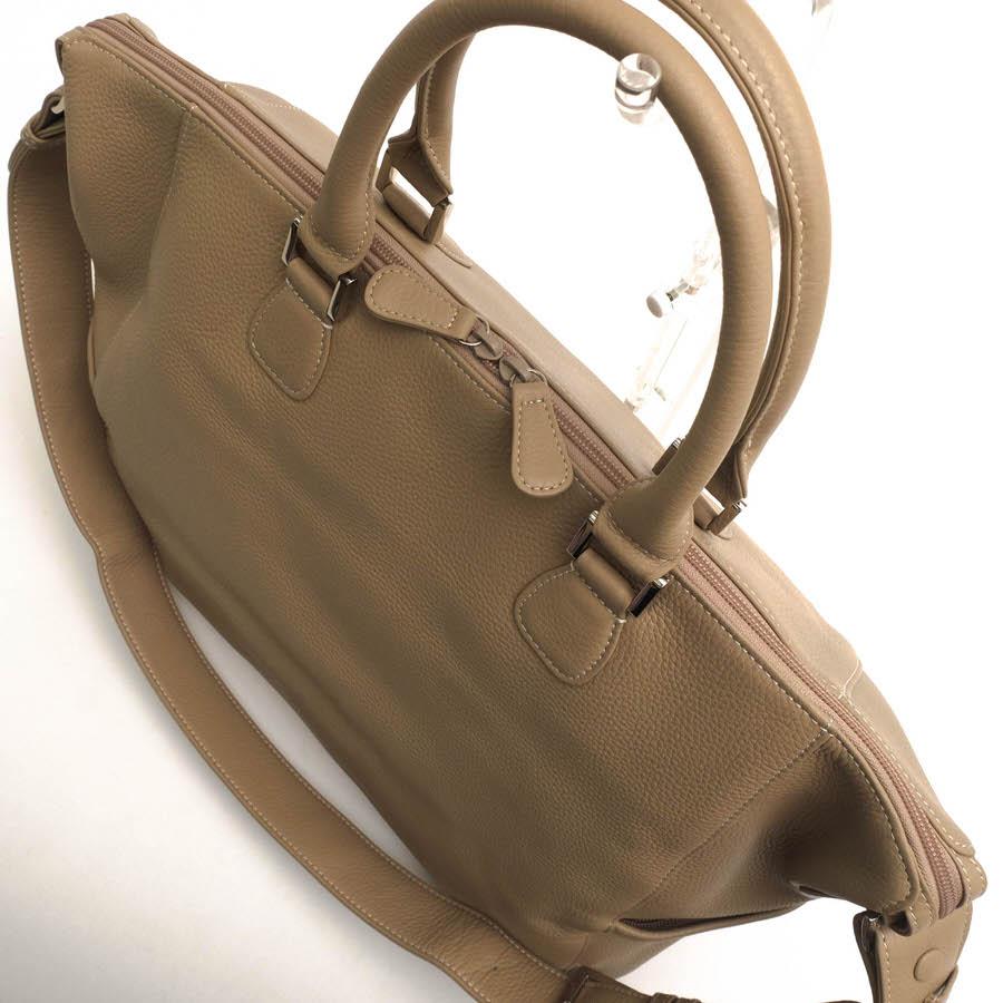 Kitamura（キタムラ） ボストンバッグ 牛革 サイドポケット付き 2WAY