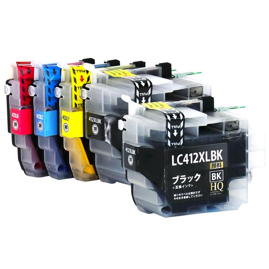 エコインク LC411-4PK+1BK 【純正同等顔料ブラック】ブラザー brother
