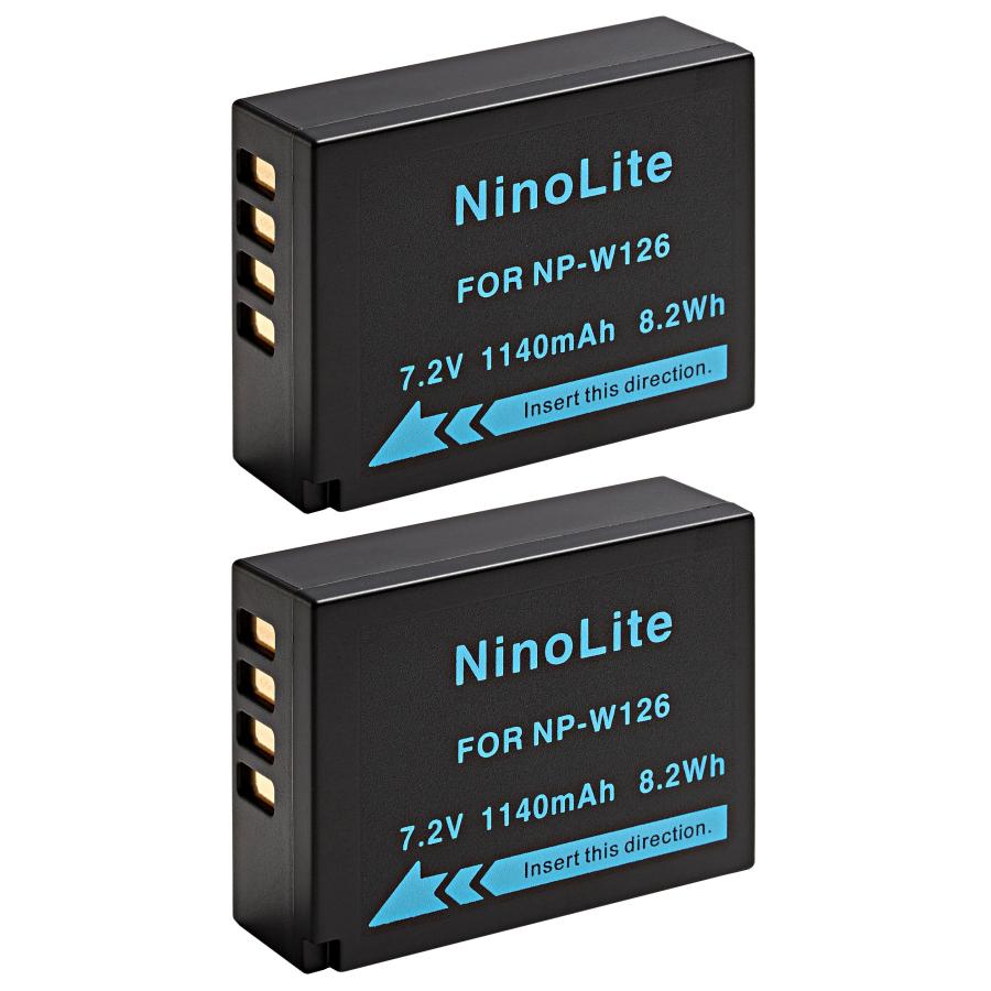 2個セット FUJIFILM 富士フイルム NP-W126 互換バッテリー X-Pro1 X-T1