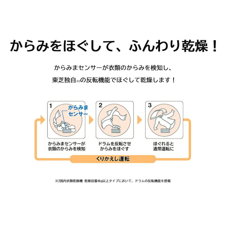 TOSHIBA（東芝） 衣類乾燥機 6kg 乾燥機 除菌 ED-60A4 抗菌 花粉 衣類