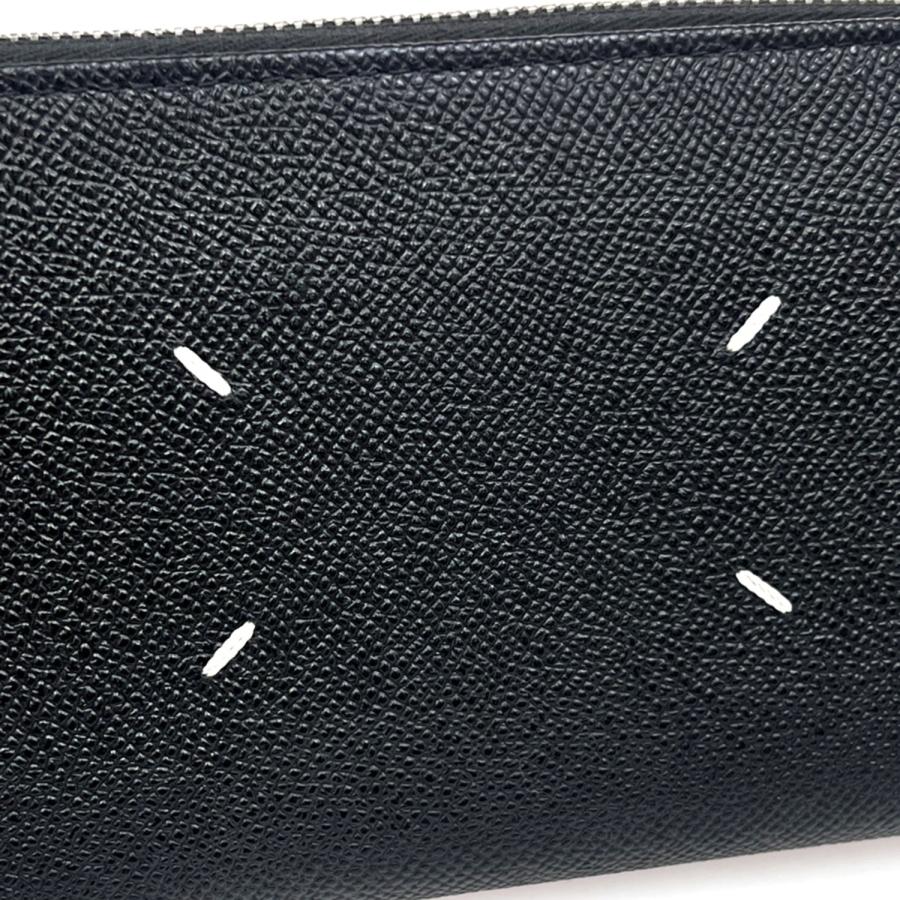 MAISON MARGIELA マルジェラ 長財布 ジッパー 財布 ブラック レザー