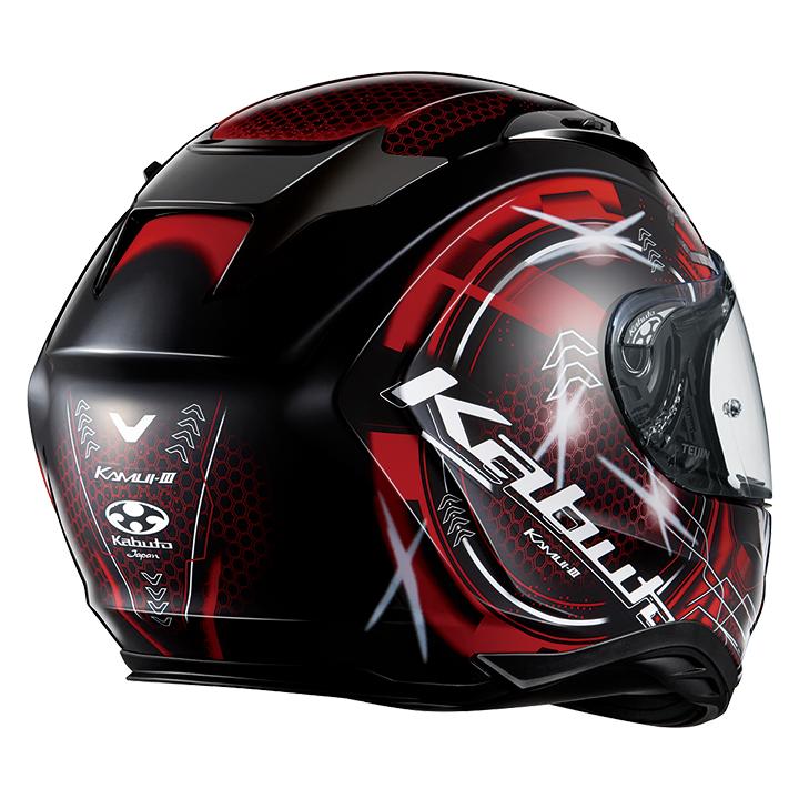 KAMUI-3 OGK KABUTO KAMUI3 ESTELA ブラックレッド S(55-56cm