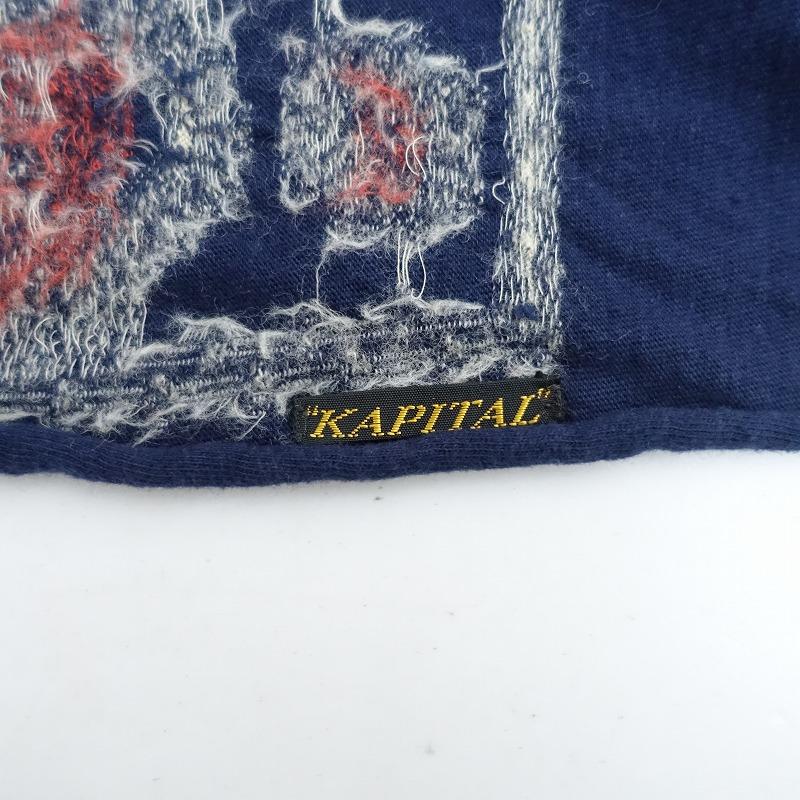 KAPITAL（キャピタル） *ペイズリー縮絨ウールマフラーストール