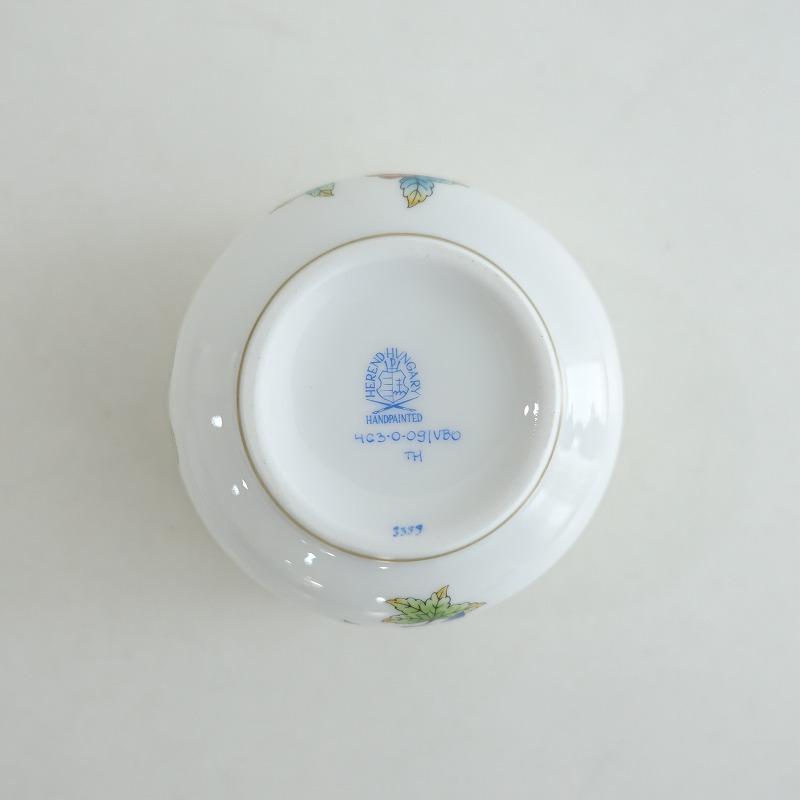 HEREND ヘレンド *ヴィクトリアブーケ シュガーボウル*食器花蝶【陶器