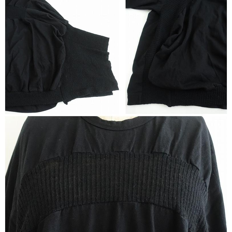 ワイズ Y's *アシンメトリーデザインニット切替プルオーバー*2ヨウジ