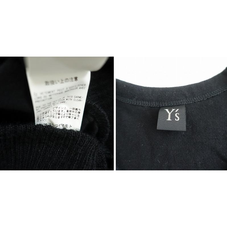 ワイズ Y's *アシンメトリーデザインニット切替プルオーバー*2ヨウジ