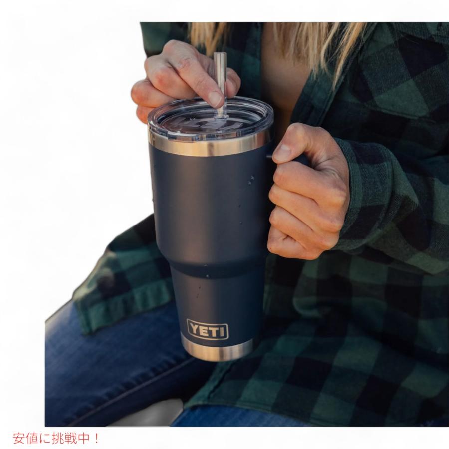 並行輸入品】YETI ランブラー 42オンス ストローマグ ストロー付