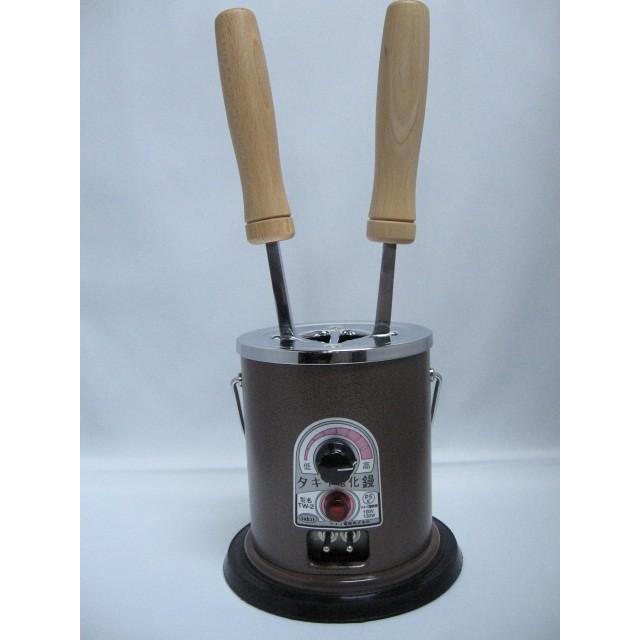 タキイ電器 和裁用 電気鏝(コテ)2丁立て 茶色 : DSKK和裁道具 - 通販