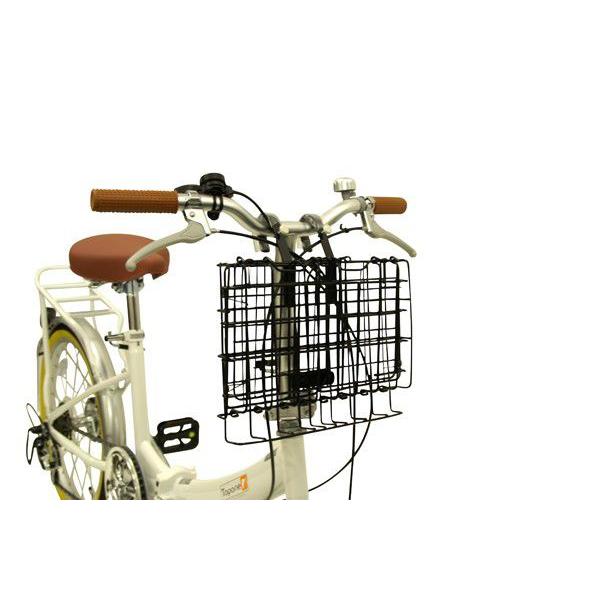 自転車用前カゴ 折りたたみ式フロントバスケット ワンタッチ折り畳み