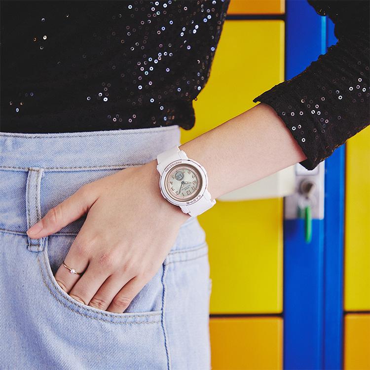 BABY-G Baby-G ベビーG 電波ソーラー ホワイト シンプル BGA-2900AF