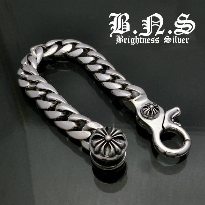 超重厚！ゴシッククロスクラシックチェーンブレスレット 【プレーン