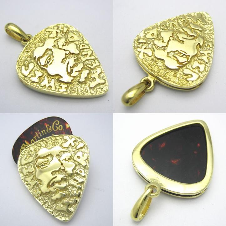 ジミ・ヘンドリックスピックケースペンダント 真鍮 ブラス