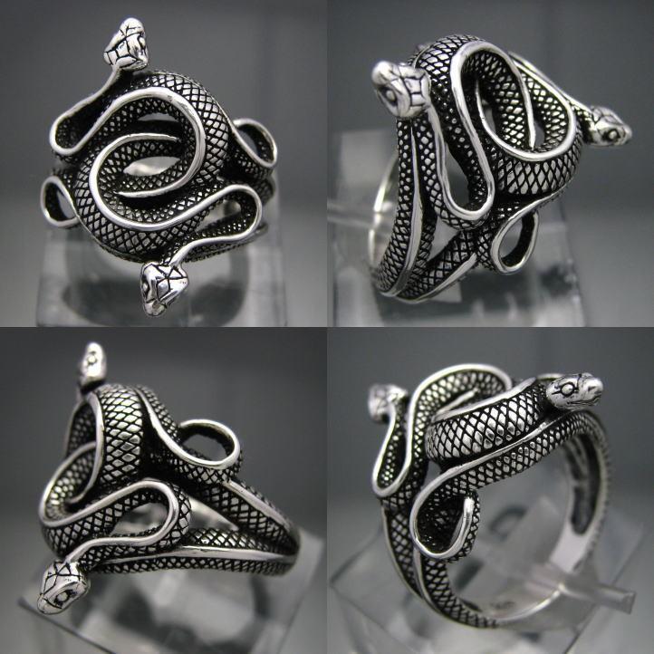 ナチュラルボーンキラーズ ツインスネークリング シルバー925 蛇へび