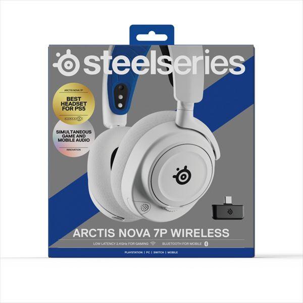 SteelSeries Arctis Nova 7P Wireless White ヘッドセット Bluetooth