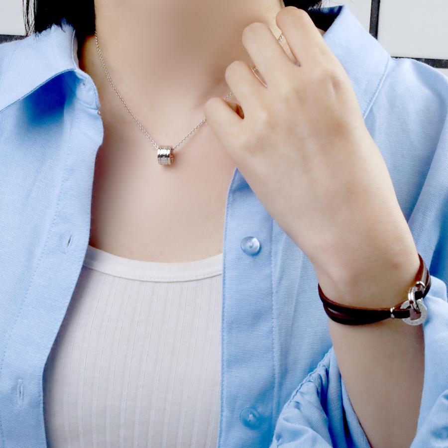 Red string ペアネックレス 本物の赤い糸が入ったペア ダイヤモンド