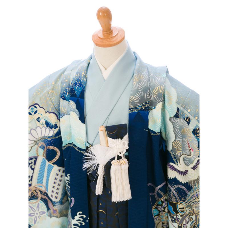 乙葉 七五三着物フルセット(ブルー系)|男の子(5歳) E-5-072 : e-きもの