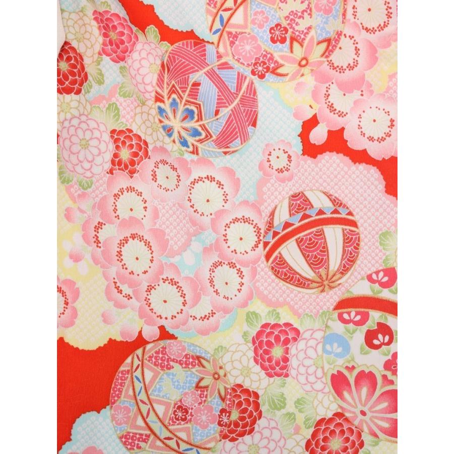 乙葉|被布着物 3歳女の子|七五三着物3歳 女の子(被布)フルセット(赤系