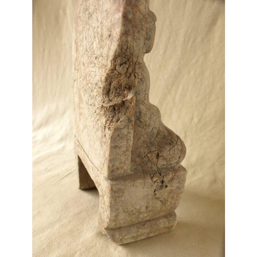 レア珍品 貴重 隋 唐時代 大日如来石仏42.5cm 仏教仏像 中国古美術