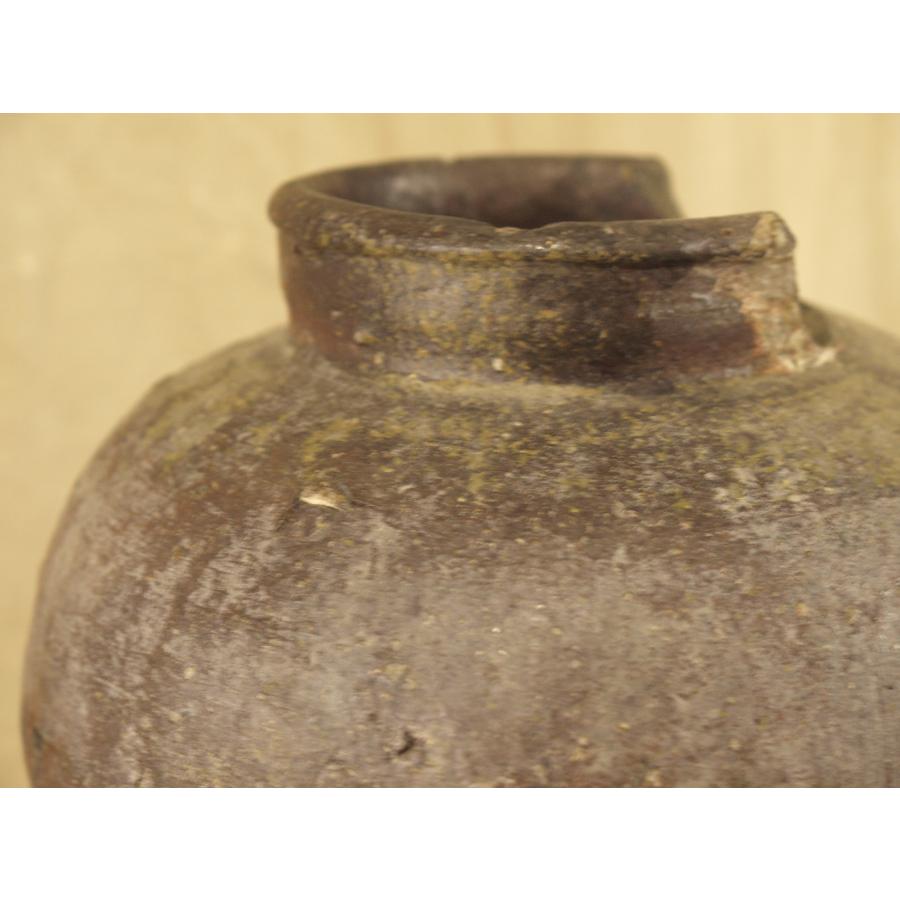 室町時代 古備前茶壺27cm 中壺 侘寂 茶道 華道 六古窯 常滑 越前