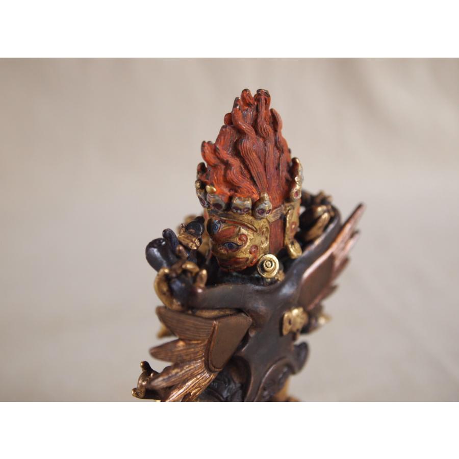 貴重 清代 絢爛豪華 金鍍金銅製歓喜仏10.5cm 男女合体仏 チベット仏