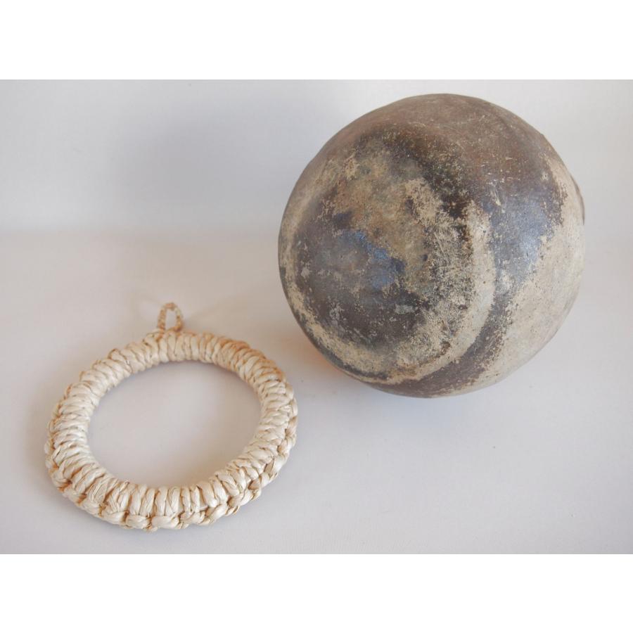 古墳時代 櫛歯波状紋 長頸壺30cm 焼締瓶 三国時代（新羅）5〜6世紀