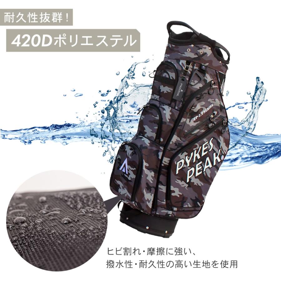 PYKES PEAK（パイクスピーク） キャディバッグ ゴルフバッグ ゴルフ