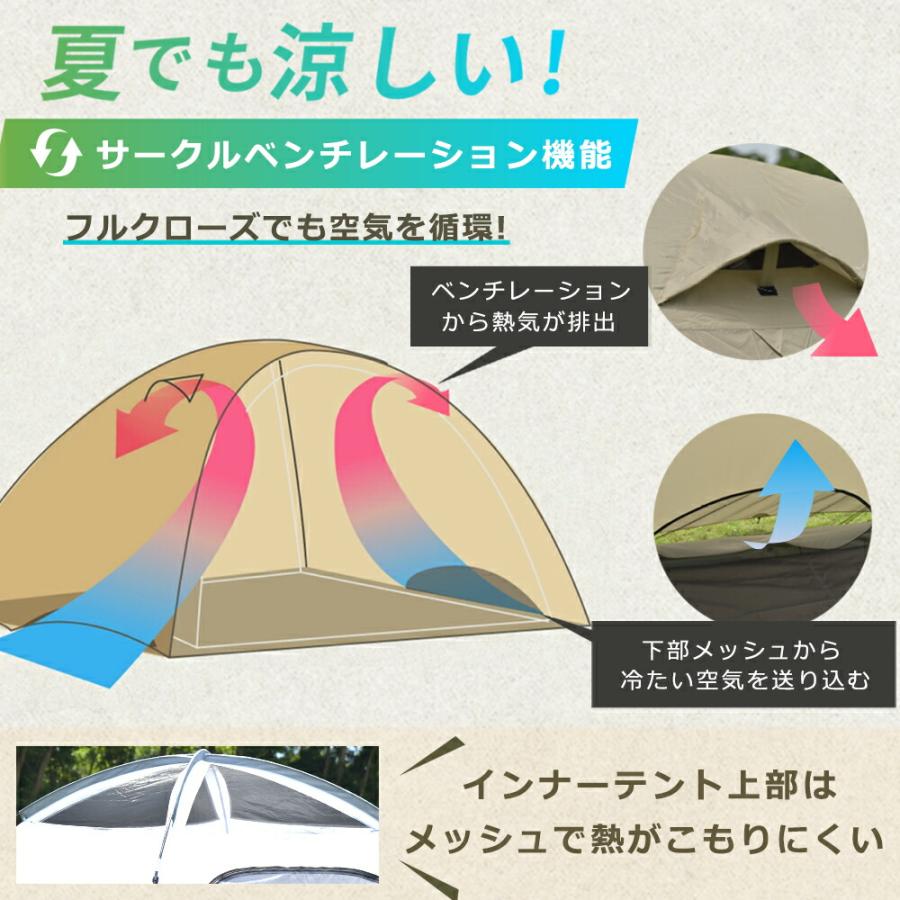 PYKES PEAK（パイクスピーク） テントドーム型 4.5.6人用 キャンプ