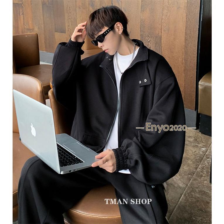 2点セット メンズ セットアップ トレーナー 大きいサイズ ジップアップ