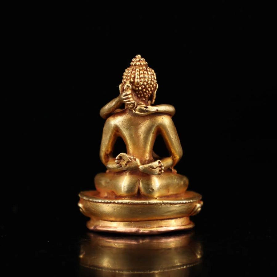 チベット仏教 歓喜天 ミニ 釈迦 如来 6cm 銅製 ミニチュア仏像 仏陀